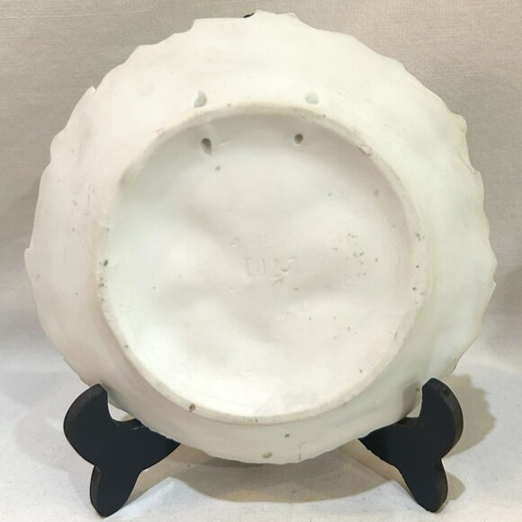 Jasperware Sage Green Cupid & Lady Decorative Wall Plate Schafer Vater - Picture 3 of 6